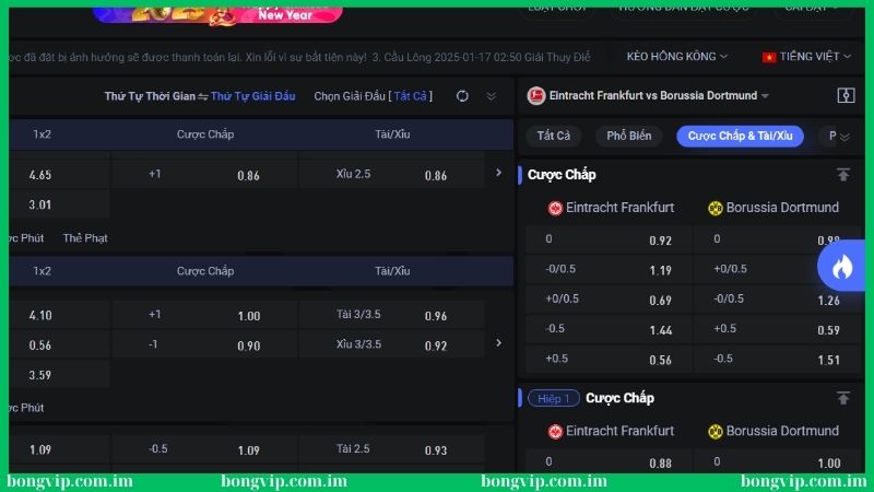 Các loại kèo phổ biến khi soi kèo trước trận tại Bongvip